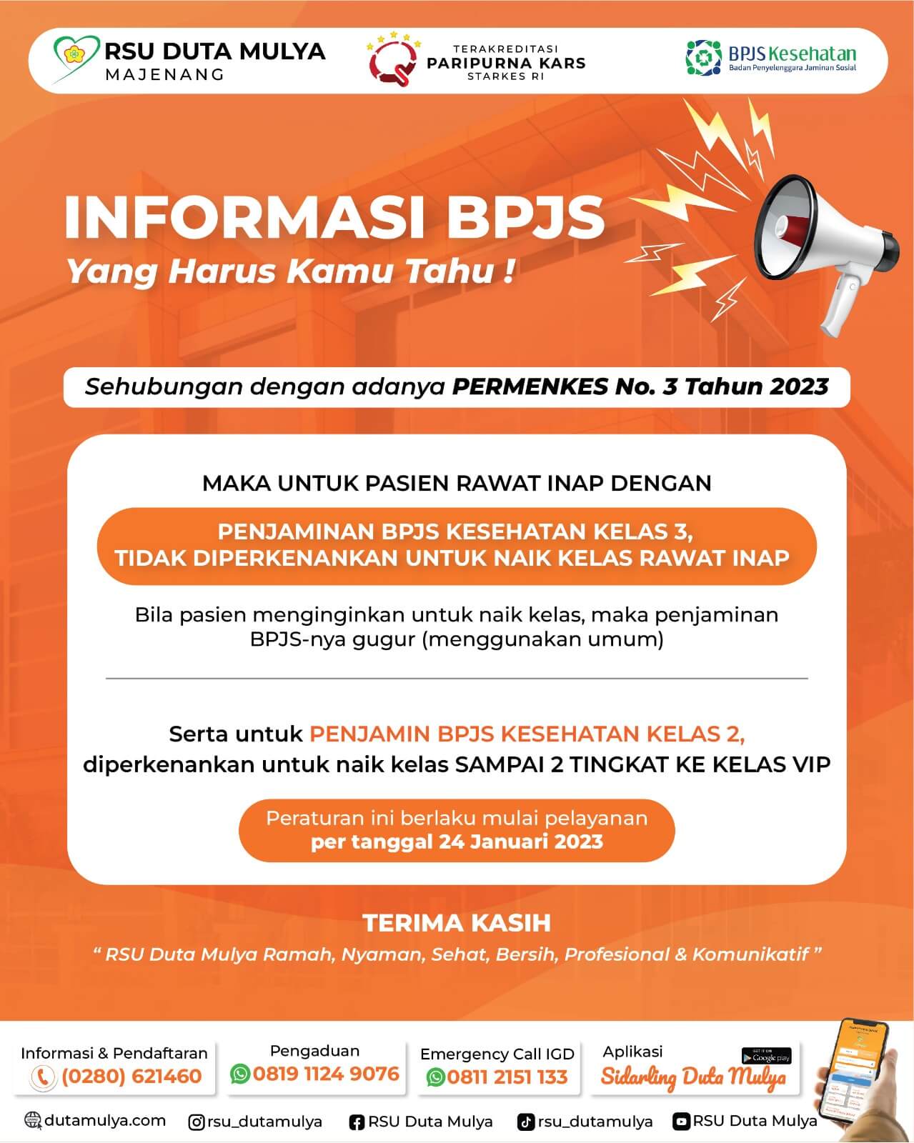 Informasi Bpjs Wajib Baca Sobat Rumah Sakit Umum Duta Mulya